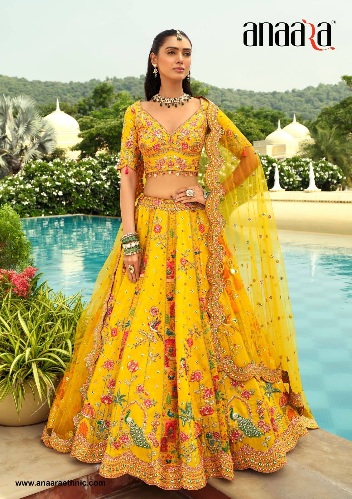 ANAARA READYMADE LEHENGA(E-31 TO E-40) By Tathastu Bridal Wear Collection Beautiful Stylish Colorful Fancy Party Wear & Occasional Wear Banarasi Silk Lehengas At Wholesale Price